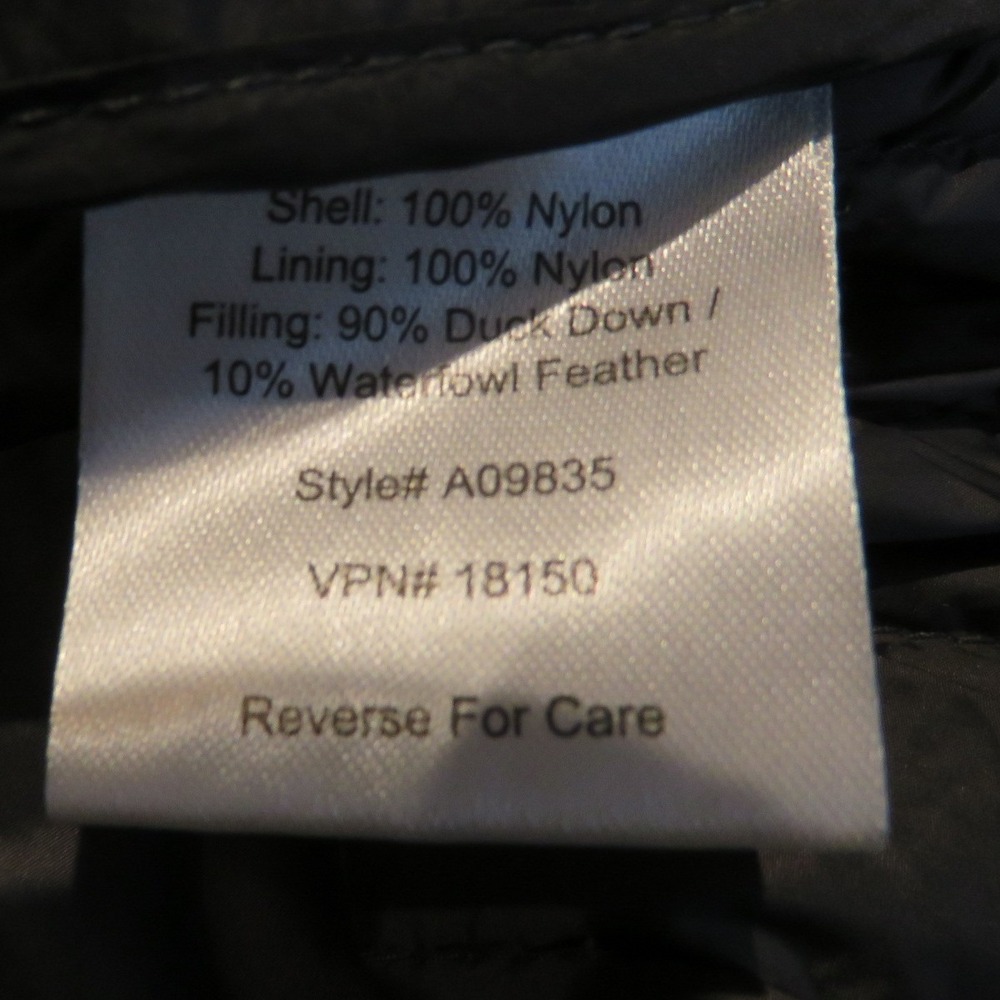Appleseed's Packable Down Vest Women's XL Black Full Zip Lightweight Jacket - Picture 8 of 10